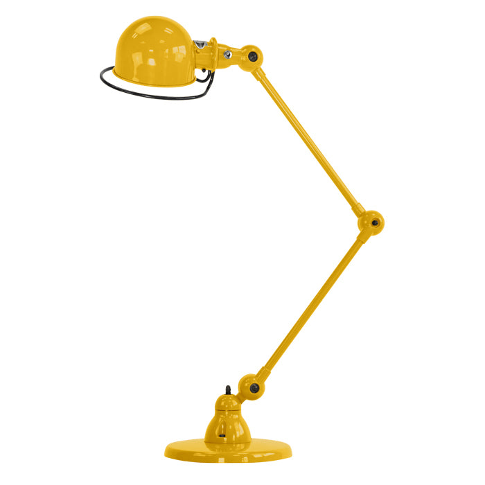 Loft Two Arm Desk Light In Mustard