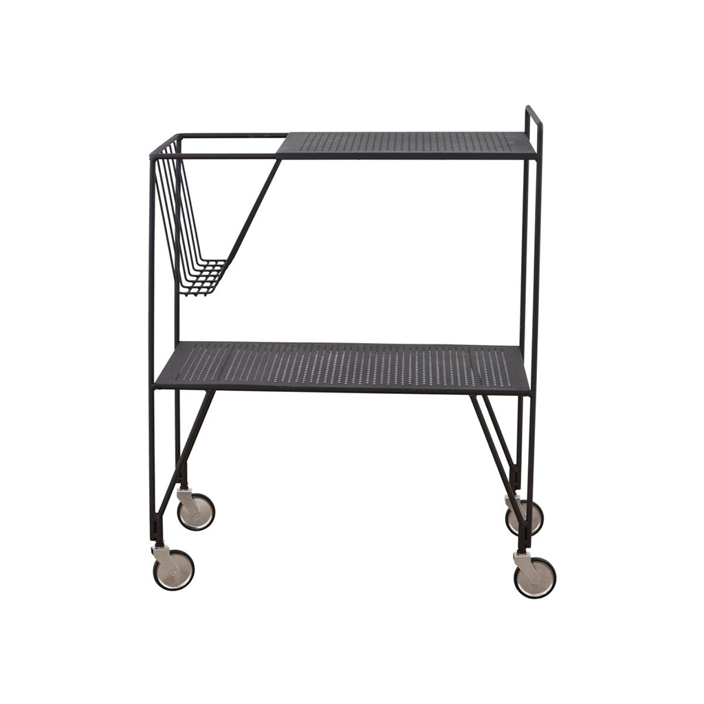 Multipurpose Trolley With Perforated Metal Shelves