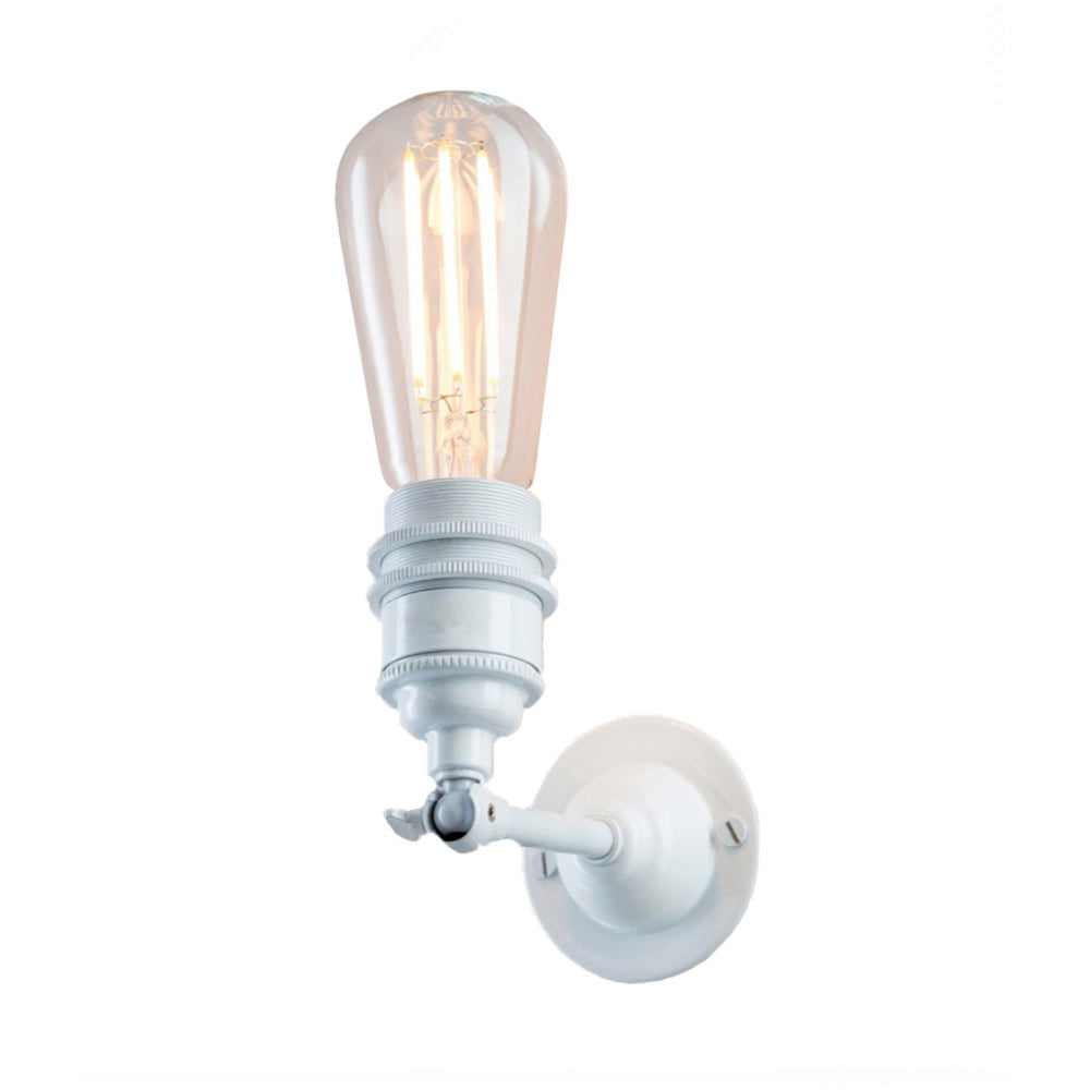 Industrial Wall Light In White
