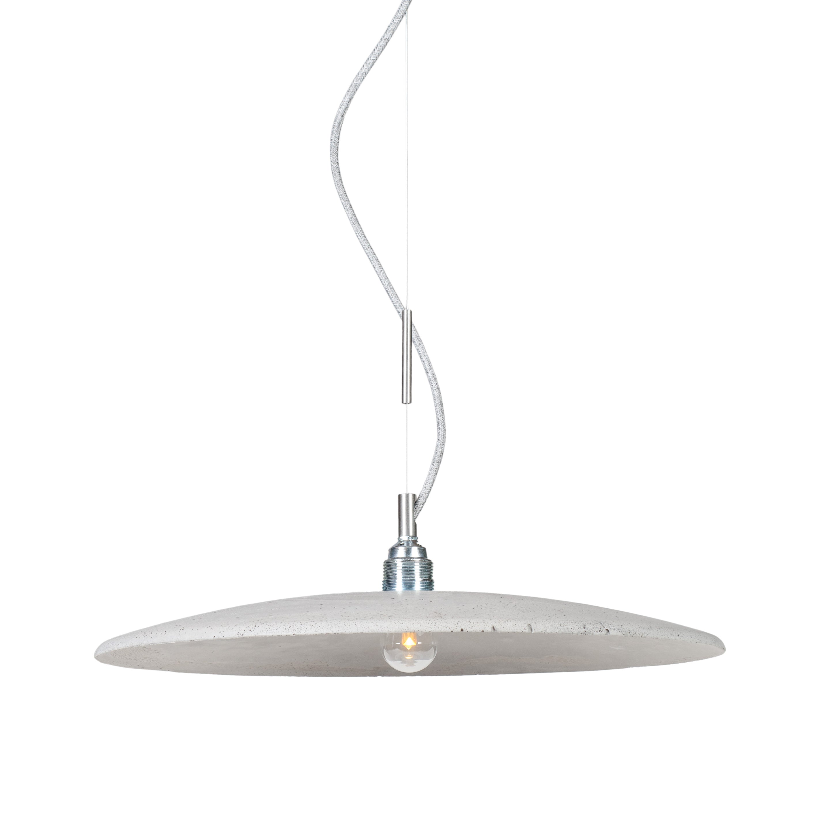 Loftlight Lotna pendant lamp in natural stony hue hand cast in concrete from Warehouse Home 