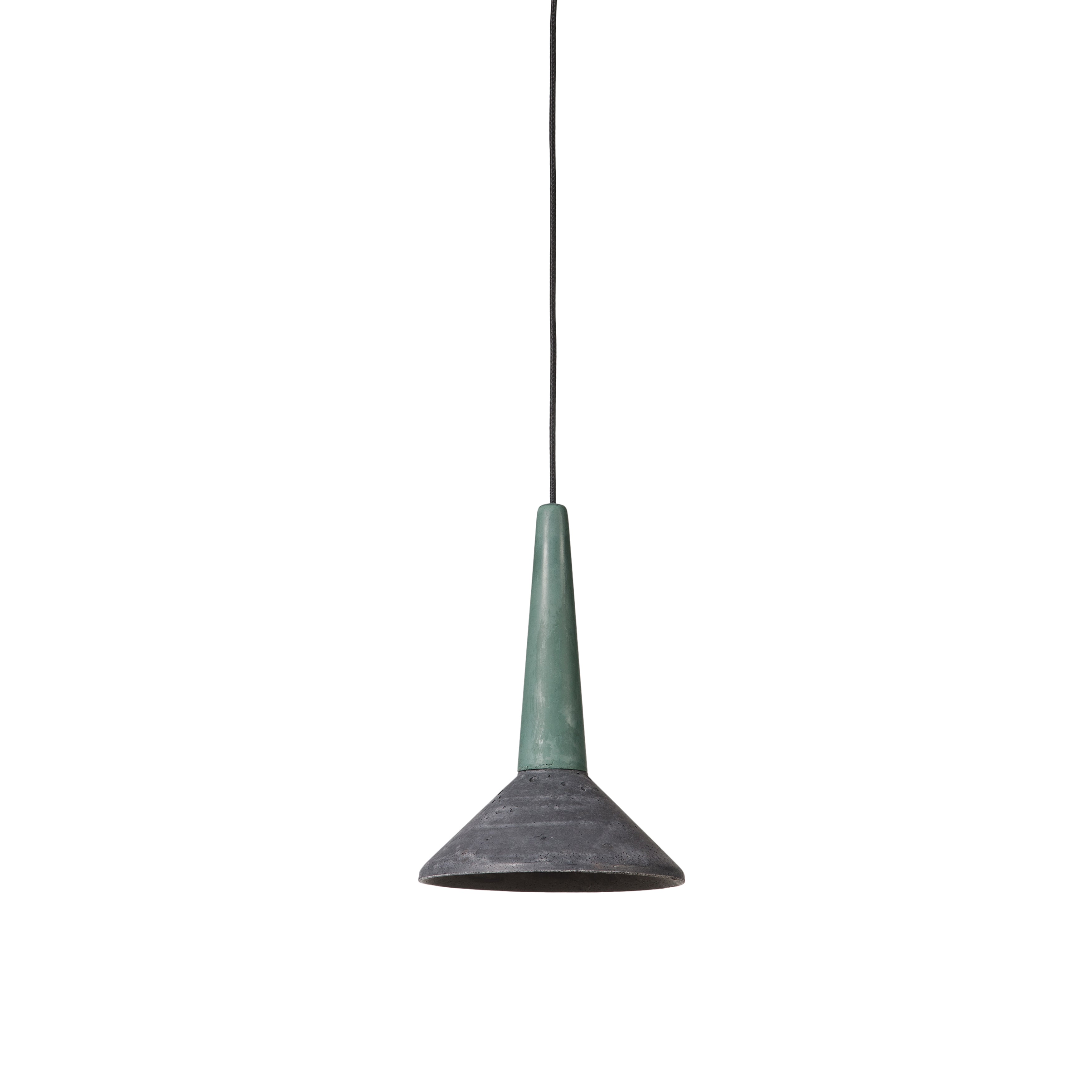 Loftlight Medano pendant lamp in asparagus and anthracite hand cast in concrete from Warehouse Home 