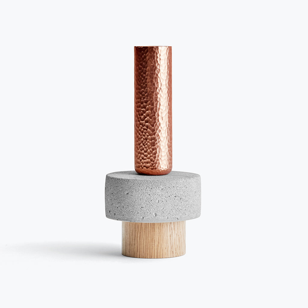 shop-the-tall-stuart-candleholder-in-concrete-wood-and-hammered-copper-via-new-works-in-the-warehouse-home-shop