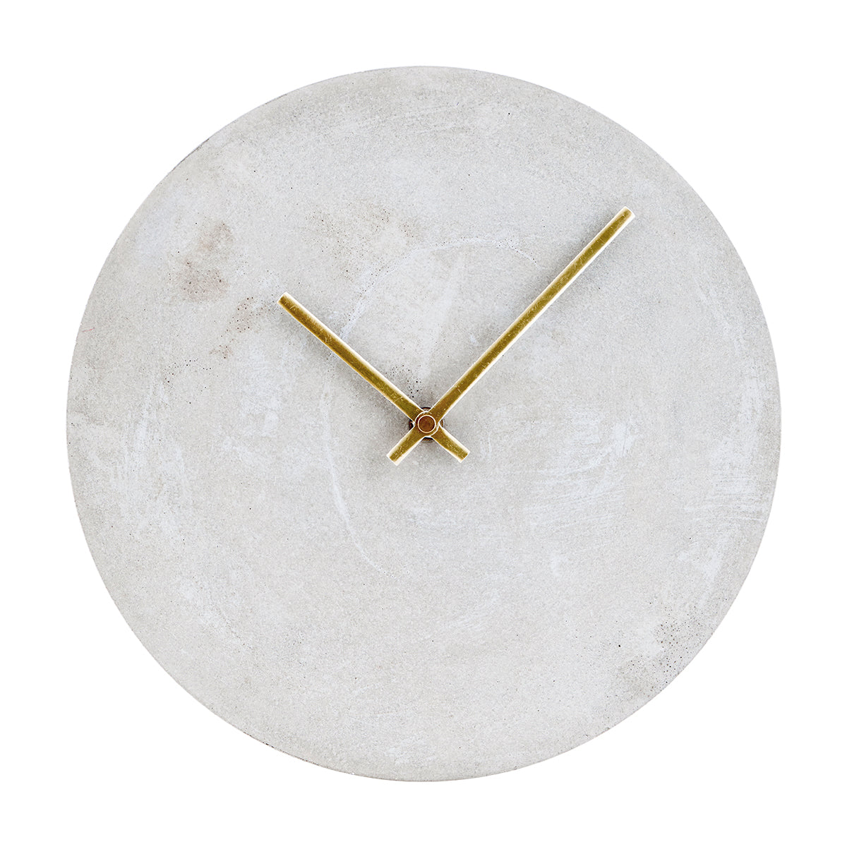 this-industrial-style-concrete-clock-with-brass-handles-is-available-to-buy-in-the-warehouse-home-shop